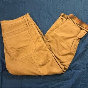 Madewell Flannel Lined Double Front Pants